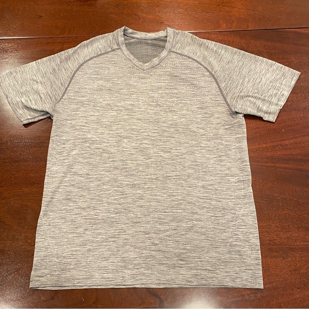 lululemon athletica Heathered Gray Men's Tee